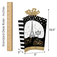 Stars Over Paris - Table Decorations - Parisian Themed Party Fold and Flare Centerpieces - 10 Count