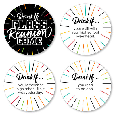 Drink If Game - Still Got Class - High School Reunion Party Game - 24 Count