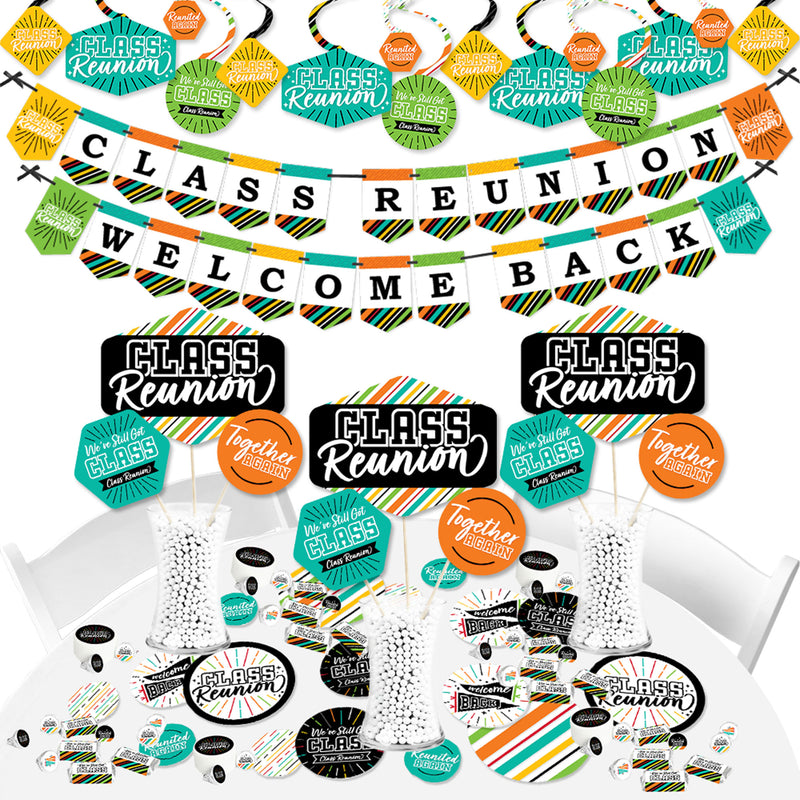 Still Got Class - High School Reunion Party Supplies - Banner Decoration Kit - Fundle Bundle