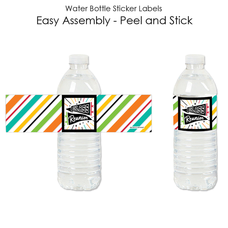 Still Got Class - High School Reunion Party Water Bottle Sticker Labels - Set of 20