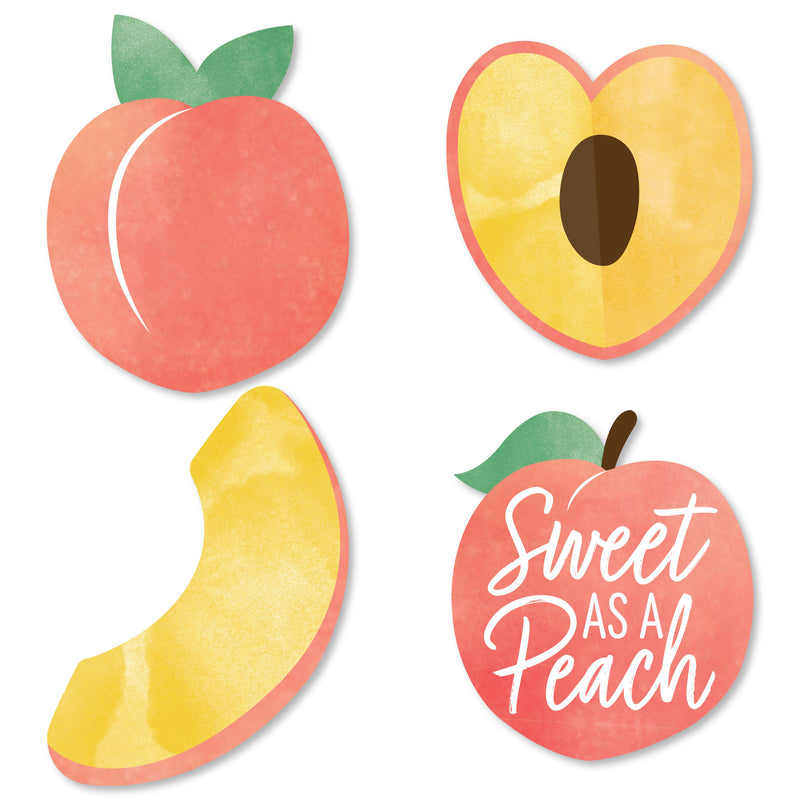 Sweet as a Peach - Decorations DIY Fruit Themed Baby Shower or Birthday Party Essentials - Set of 20