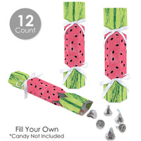 Sweet Watermelon - No Snap Fruit Party Table Favors - DIY Cracker Boxes - Set of 12
