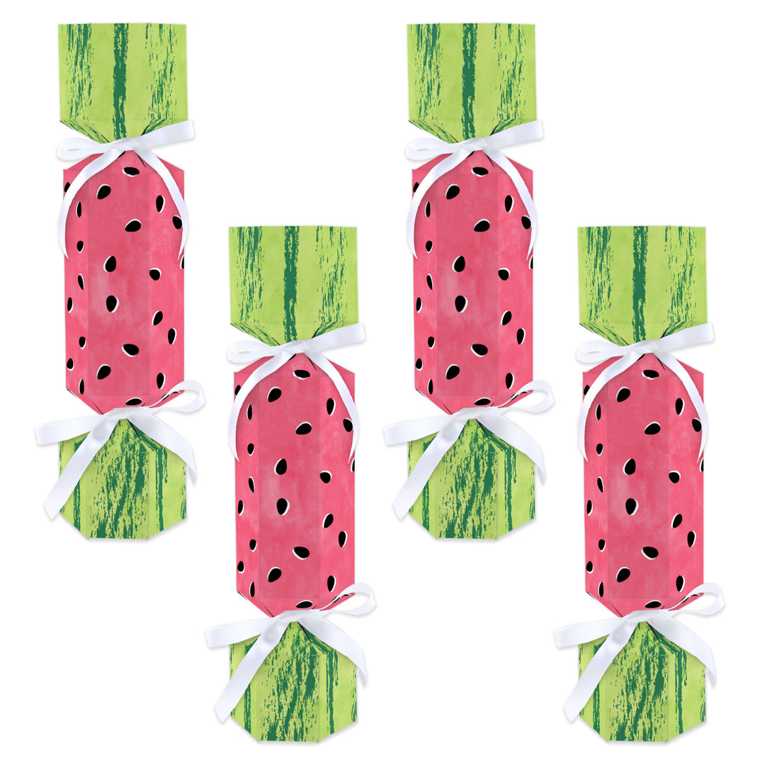 Sweet Watermelon - No Snap Fruit Party Table Favors - DIY Cracker Boxes - Set of 12