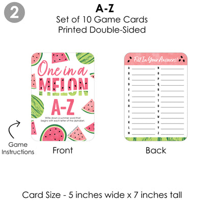 Sweet Watermelon - 4 Fruit Party Games - 10 Cards Each - Gamerific Bundle