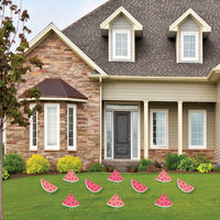 Sweet Watermelon - Lawn Decorations - Outdoor Fruit Party Yard Decorations - 10 Piece