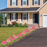 Sweet Watermelon - Lawn Decorations - Outdoor Fruit Party Yard Decorations - 10 Piece