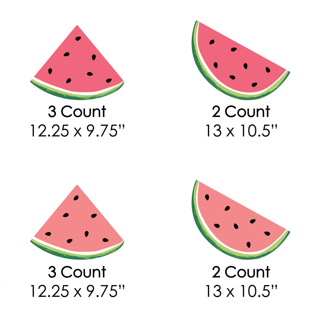 Sweet Watermelon - Lawn Decorations - Outdoor Fruit Party Yard Decorations - 10 Piece