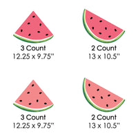 Sweet Watermelon - Lawn Decorations - Outdoor Fruit Party Yard Decorations - 10 Piece