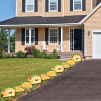 Taco 'Bout Fun - Lawn Decorations - Outdoor Mexican Fiesta Yard Decorations - 10 Piece