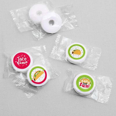 Taco 'Bout Fun - Fiesta Round Candy Sticker Favors - Labels Fits Chocolate Candy (1 sheet of 108)