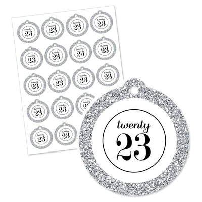 Silver Tassel Worth The Hassle - 2023 Graduation Party Favor Gift Tags (Set of 20)