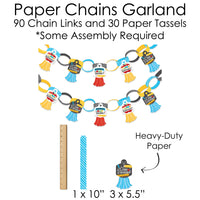 Teacher Retirement - Banner and Photo Booth Decorations - Happy Retirement Party Supplies Kit - Doterrific Bundle