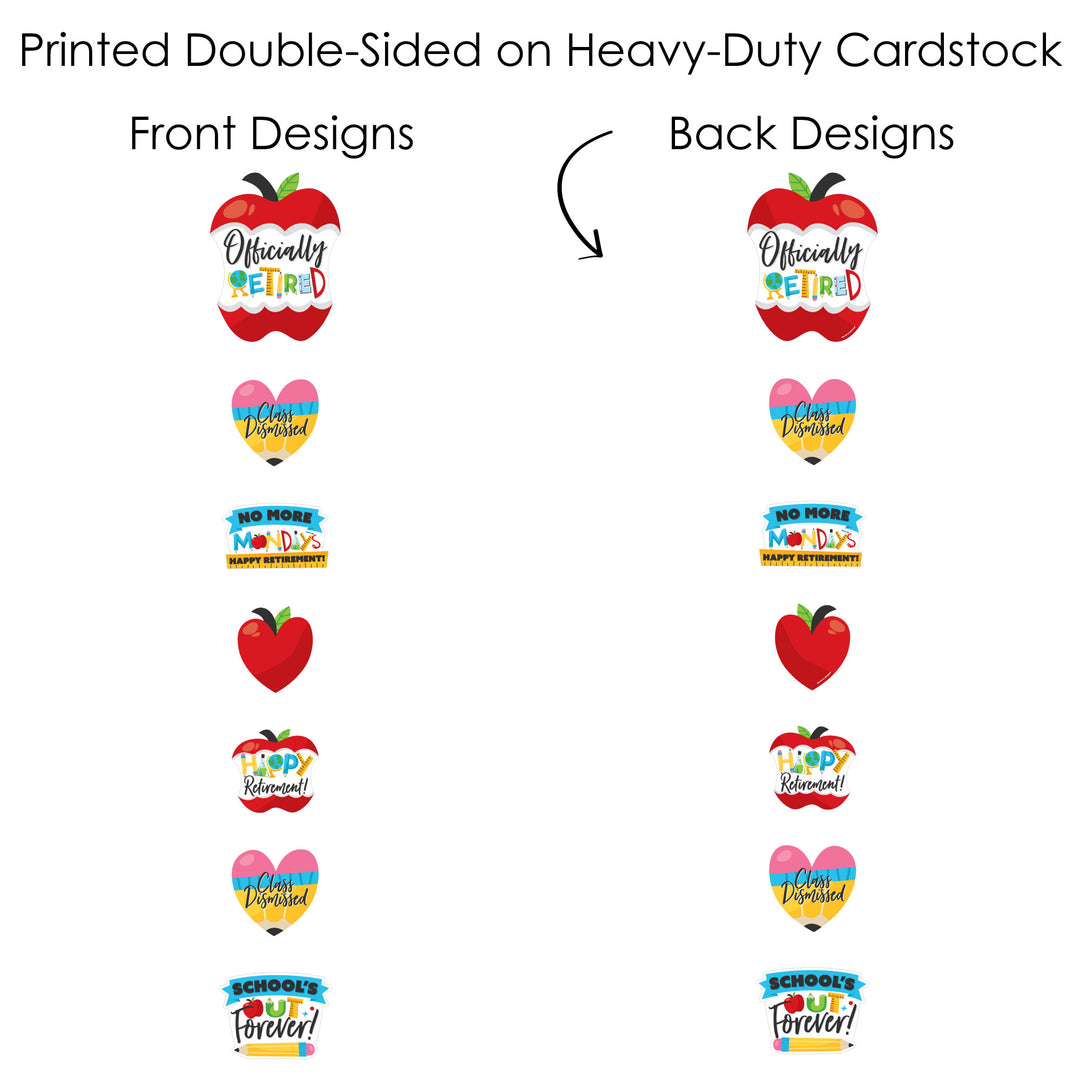 Teacher Retirement Showstopper Table Toppers - 35 Ct