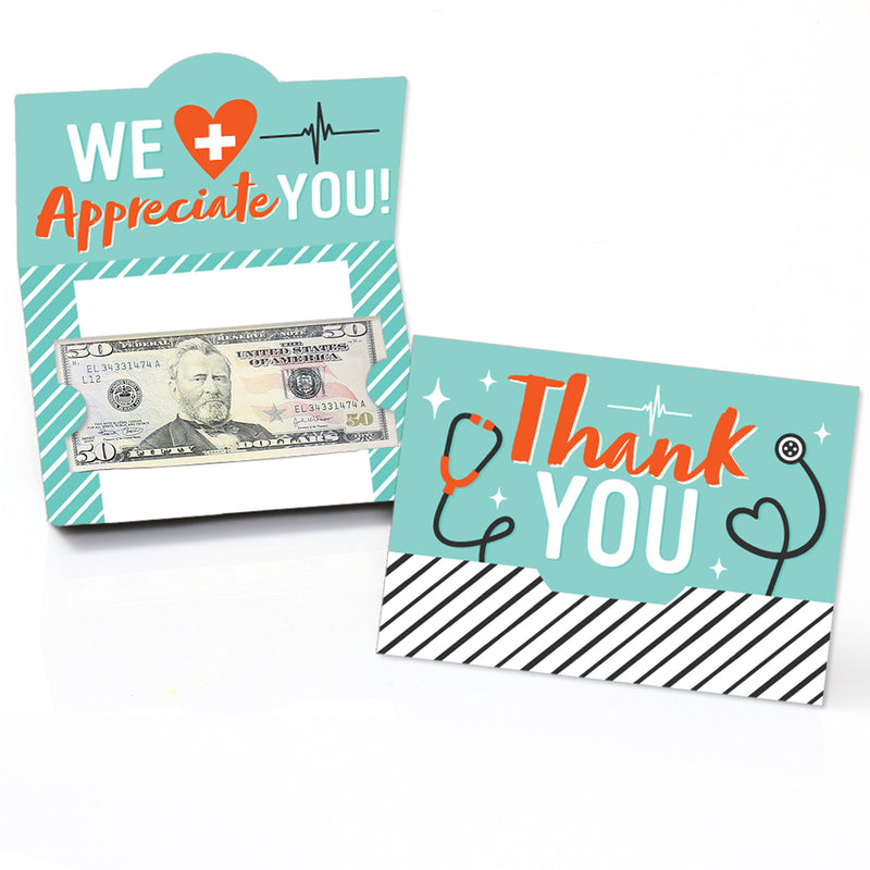 Thank You Doctors - Doctor Appreciation Week Money And Gift Card Holders - Set of 8