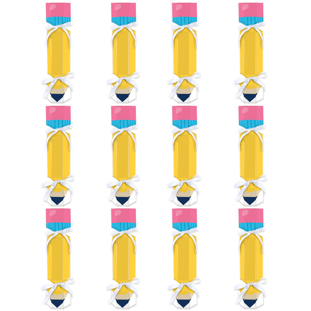 Thank You Teachers - No Snap Teacher Appreciation Party Table Favors - DIY Cracker Boxes - Set of 12