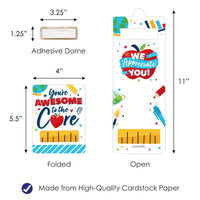 Thank You Teachers - DIY Assorted Teacher Appreciation Cash Holder Gift - Funny Money Cards - Set of 6