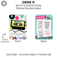 Through the Decades - 4 50s, 60s, 70s, 80s, and 90s Party Games - 10 Cards Each - Gamerific Bundle