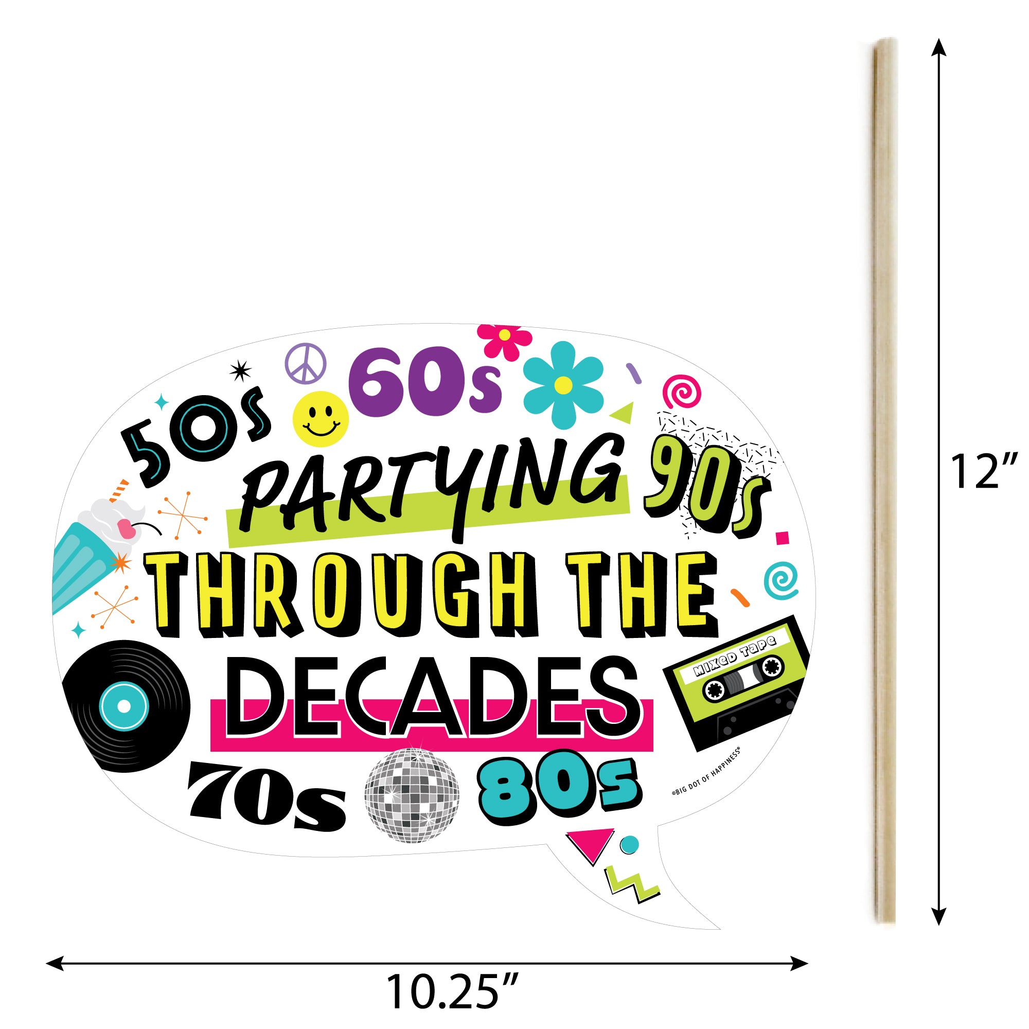 Funny Through the Decades - 50s, 60s, 70s, 80s, and 90s Party