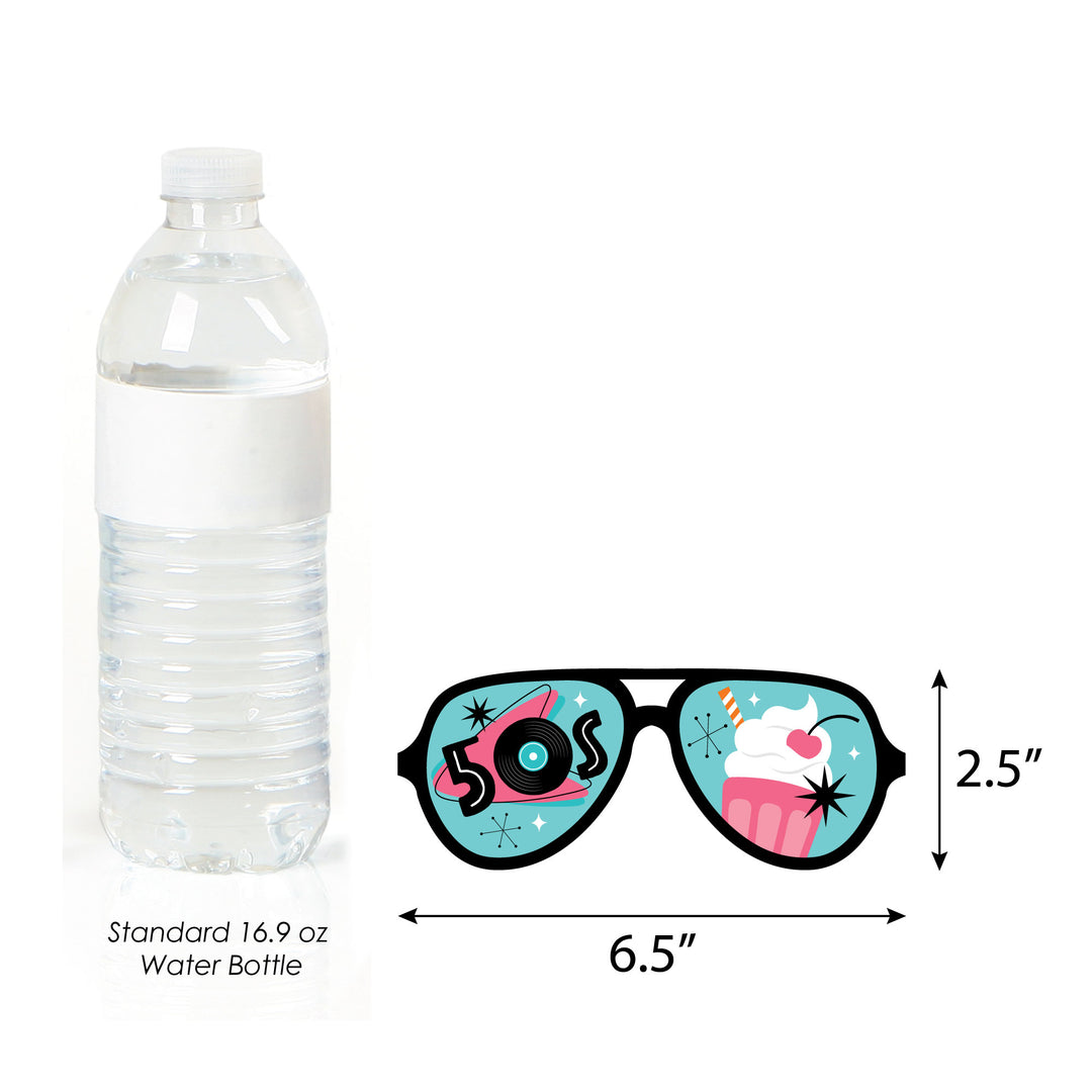 Through the Decades Glasses - Paper Card Stock 50s, 60s, 70s, 80s, and 90s Party Photo Booth Props Kit - 10 Count