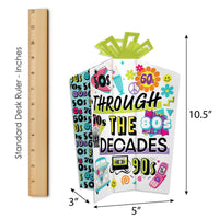 Through the Decades - 50s, 60s, 70s, 80s, and 90s Party Decor and Confetti - Terrific Table Centerpiece Kit - Set of 30