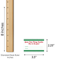 Ugly Sweater - How Many Candies Holiday and Christmas Party Game - 1 Stand and 40 Cards - Candy Guessing Game