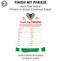 Ugly Sweater - 2-in-1 Holiday and Christmas Party Cards - Activity Duo Games - Set of 20