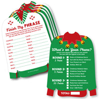Ugly Sweater - 2-in-1 Holiday and Christmas Party Cards - Activity Duo Games - Set of 20