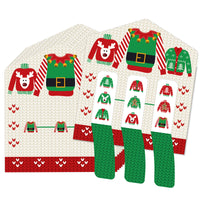Ugly Sweater - Holiday and Christmas Party Game Pickle Cards - Pull Tabs 3-in-a-Row - Set of 12