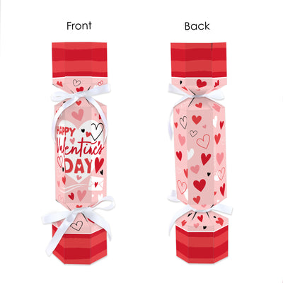 Happy Valentine’s Day - No Snap Valentine Hearts Party Table Favors - DIY Cracker Boxes - Set of 12