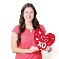 Happy Valentine's Day - Hearts, Envelope Lawn Decorations - Outdoor Valentine Hearts Party Yard Decorations - 10 Piece