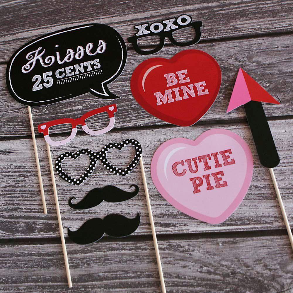 Be My Galentine - Galentine's & Valentine's Day Party Photo Booth Props Kit - 20 Count