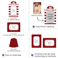 We Still Do - 40th Wedding Anniversary - Anniversary Party 4x6 Picture Display - Paper Photo Frames - Set of 12