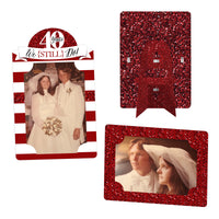 We Still Do - 40th Wedding Anniversary - Anniversary Party 4x6 Picture Display - Paper Photo Frames - Set of 12