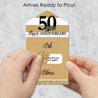 We Still Do - 50th Wedding Anniversary - Anniversary Party Game Pickle Cards - Advice Conversation Starters Pull Tabs - Set of 12