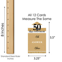 We Still Do - 50th Wedding Anniversary - Anniversary Party Game Pickle Cards - Advice Conversation Starters Pull Tabs - Set of 12