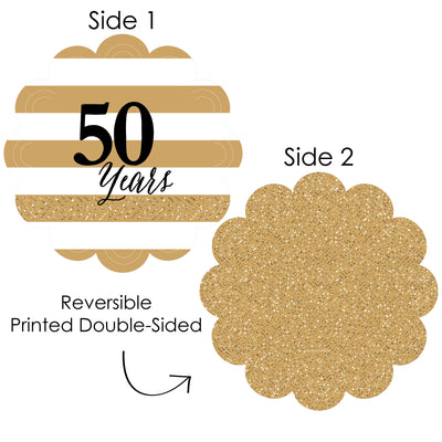 We Still Do - 50th Wedding Anniversary - Anniversary Party Round Table Decorations - Paper Chargers - Place Setting For 12