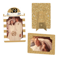 We Still Do - 50th Wedding Anniversary - Anniversary Party 4x6 Picture Display - Paper Photo Frames - Set of 12