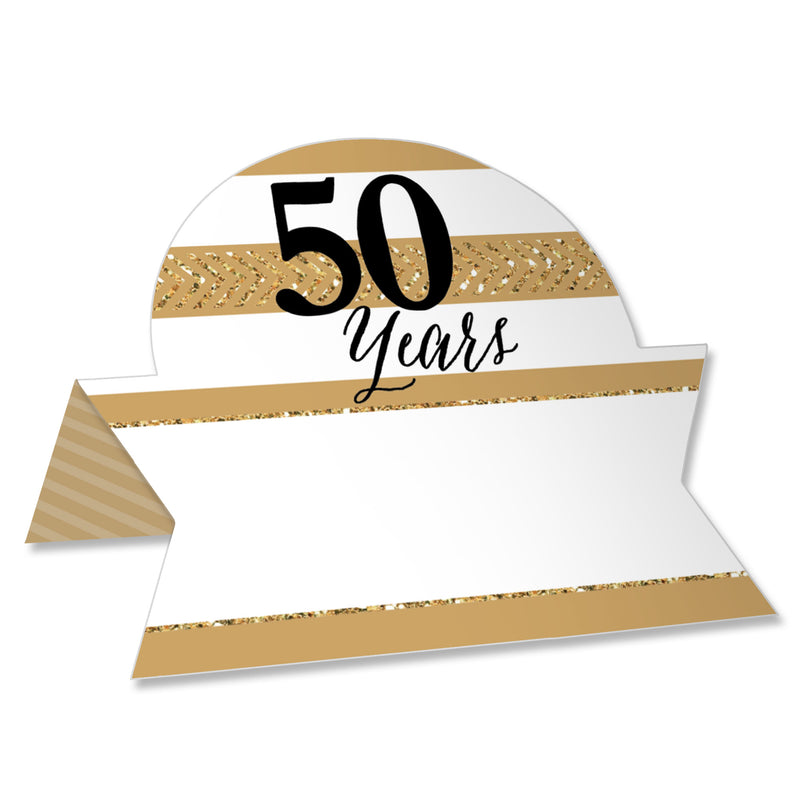 We Still Do - 50th Wedding Anniversary - Anniversary Party Tent Buffet Card - Table Setting Name Place Cards - Set of 24