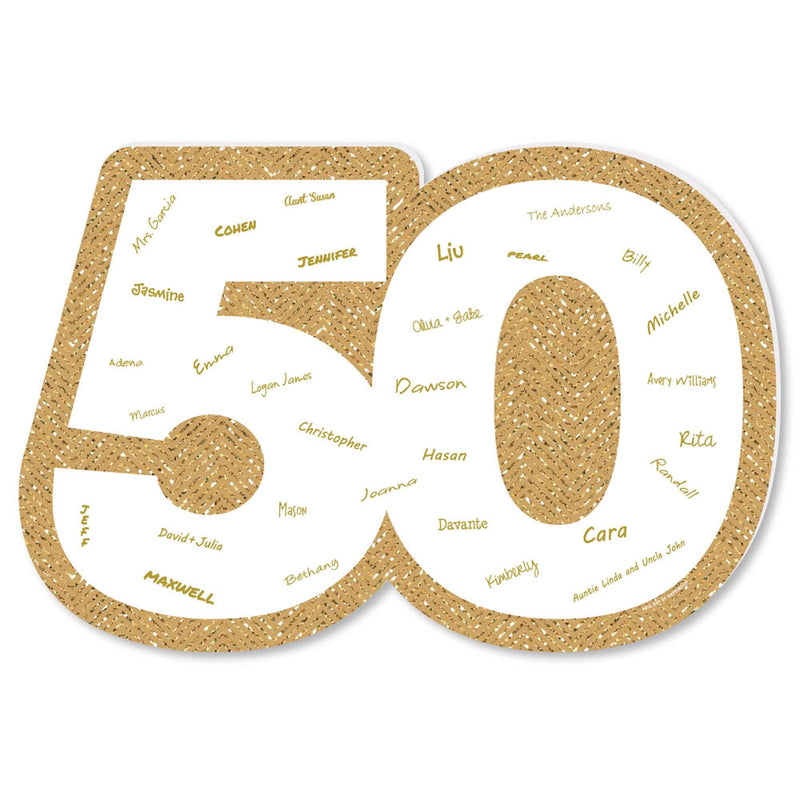 We Still Do - 50th Wedding Anniversary - Unique Alternative Guest Book - 50th Wedding Anniversary Signature Mat