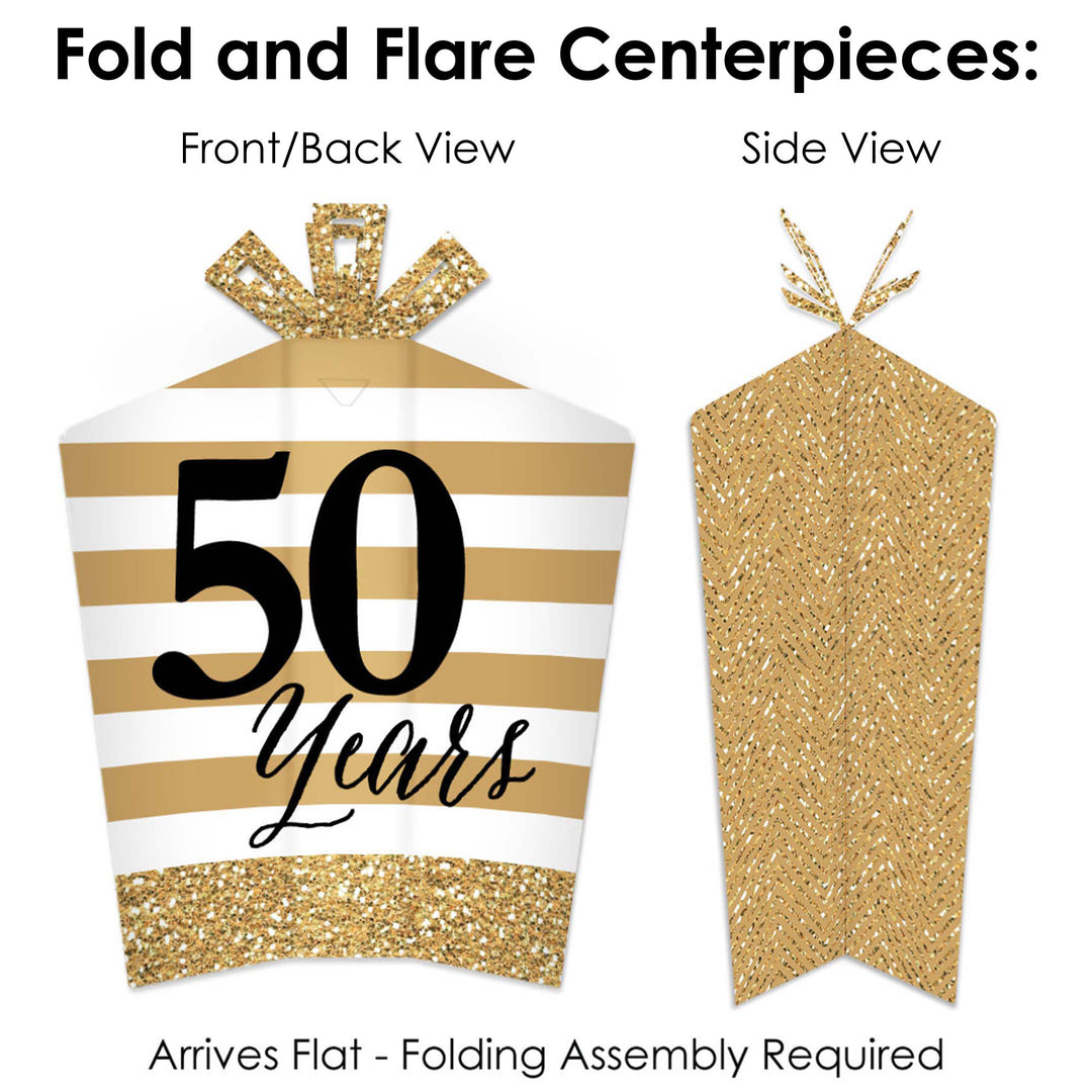 We Still Do - 50th Wedding Anniversary - Anniversary Party Decor and Confetti - Terrific Table Centerpiece Kit - Set of 30