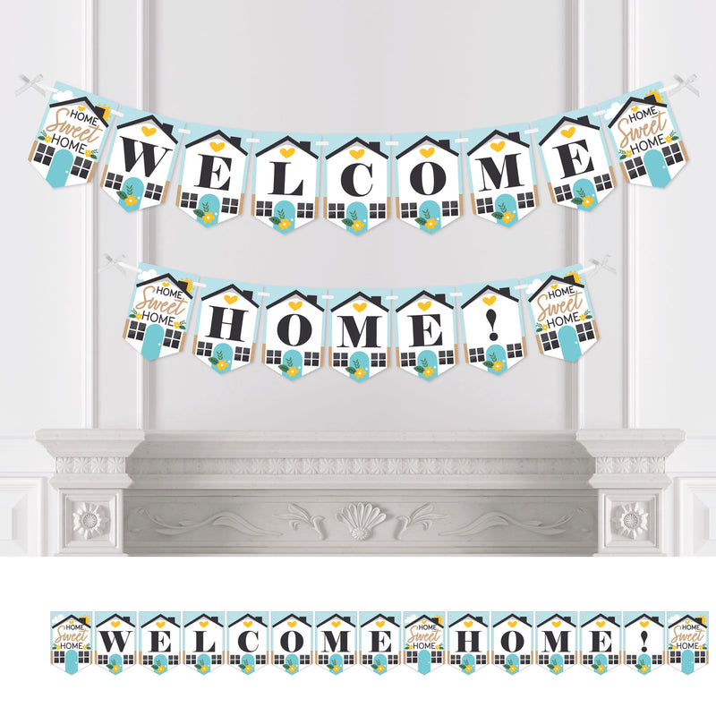 Welcome Home Housewarming - New Sweet Home Bunting Banner - Party Decorations - Welcome Home