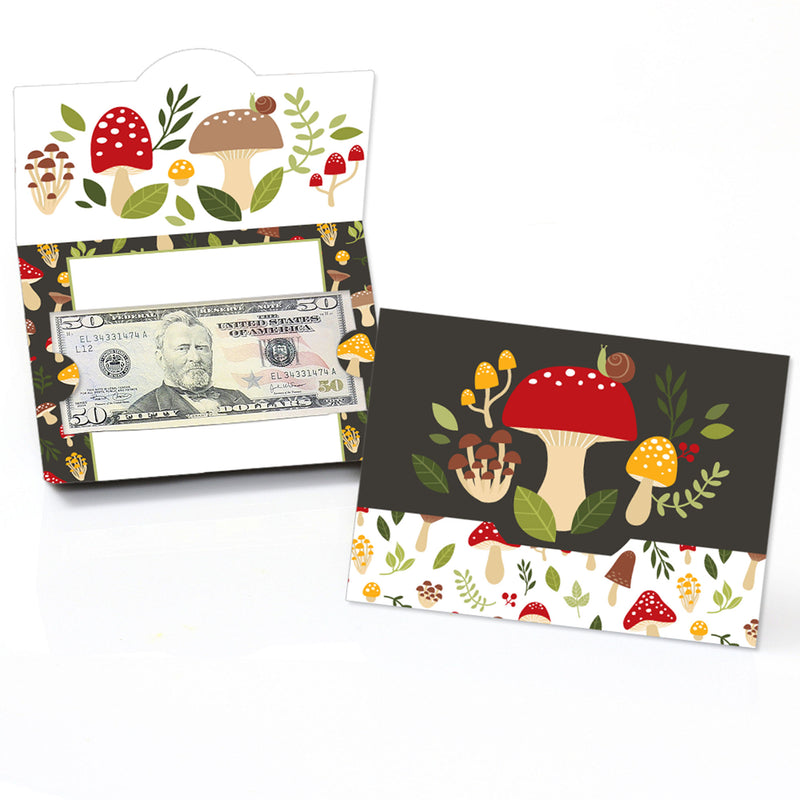 Wild Mushrooms - Red Toadstool Party Money And Gift Card Holders - Set of 8