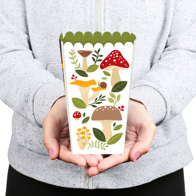 Wild Mushrooms - Red Toadstool Party Favor Popcorn Treat Boxes - Set of 12