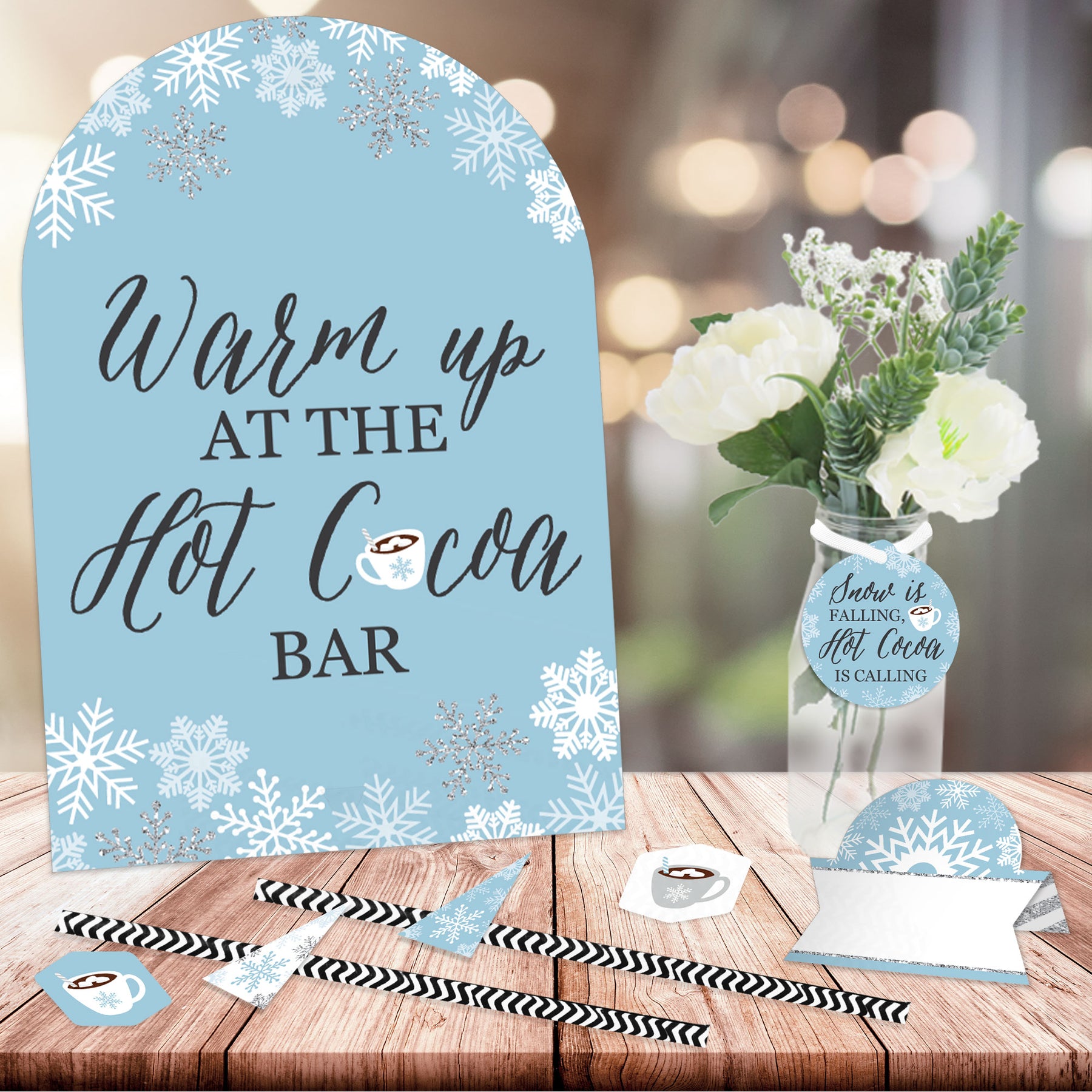 Winter Wonderland - DIY Snowflake Holiday Party and Winter Wedding Hot Cocoa Signs - Drink Bar Decorations Kit - 50 Pieces | BigDotOfHappiness.com – Big Dot of Happiness LLC winter-wonderland-diy-snowflake-holiday-party-and-winter-wedding-hot-cocoa-signs-drink-bar-decorations-kit-50-pieces-bigdotofhappiness-com-big-dot-of-happiness-llc