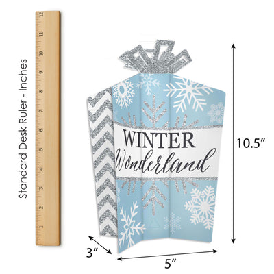 Winter Wonderland - Snowflake Holiday Party and Winter Wedding Decor and Confetti - Terrific Table Centerpiece Kit - Set of 30