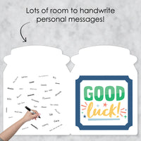 Wishing You All The Best - Good Luck Retirement Going Away Giant Greeting Card - Big Shaped Jumborific Card - 16.5 x 22 inches