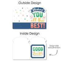 Wishing You All The Best - Good Luck Retirement Going Away Giant Greeting Card - Big Shaped Jumborific Card - 16.5 x 22 inches