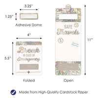 World Awaits - DIY Assorted Travel Themed Party Cash Holder Gift - Funny Money Cards - Set of 6