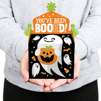 You've Been Booed - Treat Box Party Favors - Ghost Halloween Party Goodie Gable Boxes - Set of 12