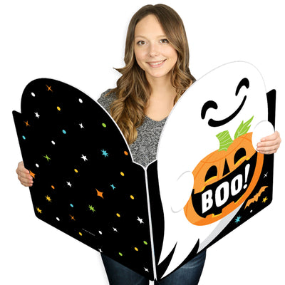 You've Been Booed - Ghost Halloween Giant Greeting Card - Big Shaped Jumborific Card - 16.5 x 22 inches